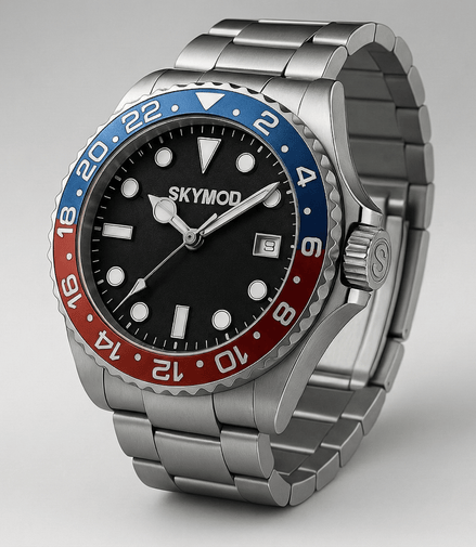 Atlas Automatic | Blue - Red - SKYMOD