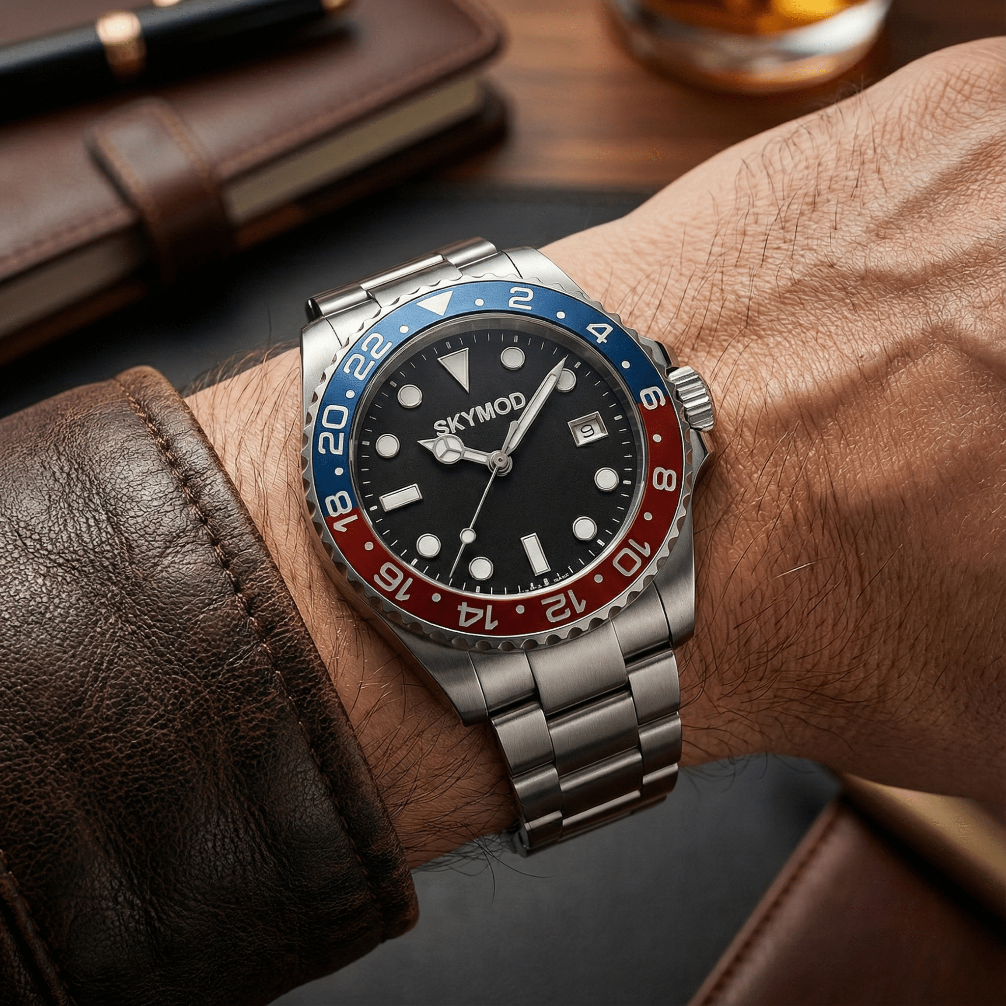 Atlas Automatic | Blue - Red - SKYMOD